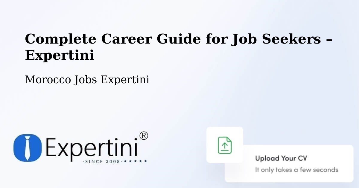 Career Guide for Job Seekers – Morocco - Morocco Jobs Expertini