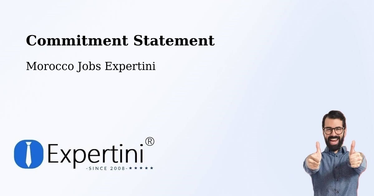 Commitment Statement - Morocco Jobs Expertini