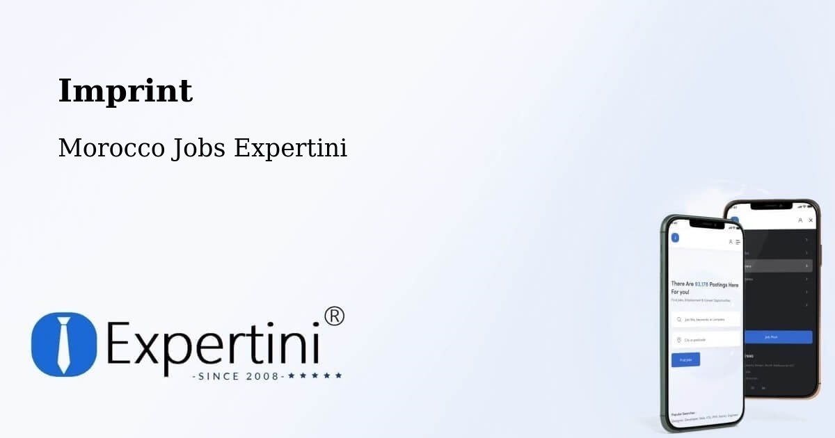Imprint - Morocco Jobs Expertini